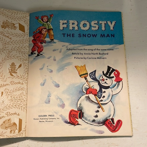 Vintage 1982 35th ed A Little Golden Book Frosty the snow man hardcover book - Picture 5 of 10